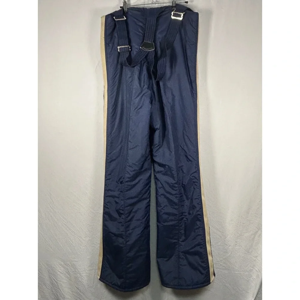 Jean Claude Killy Ski Suit Mens 42 Navy 70s Retro Bibs Jacket Set 3869